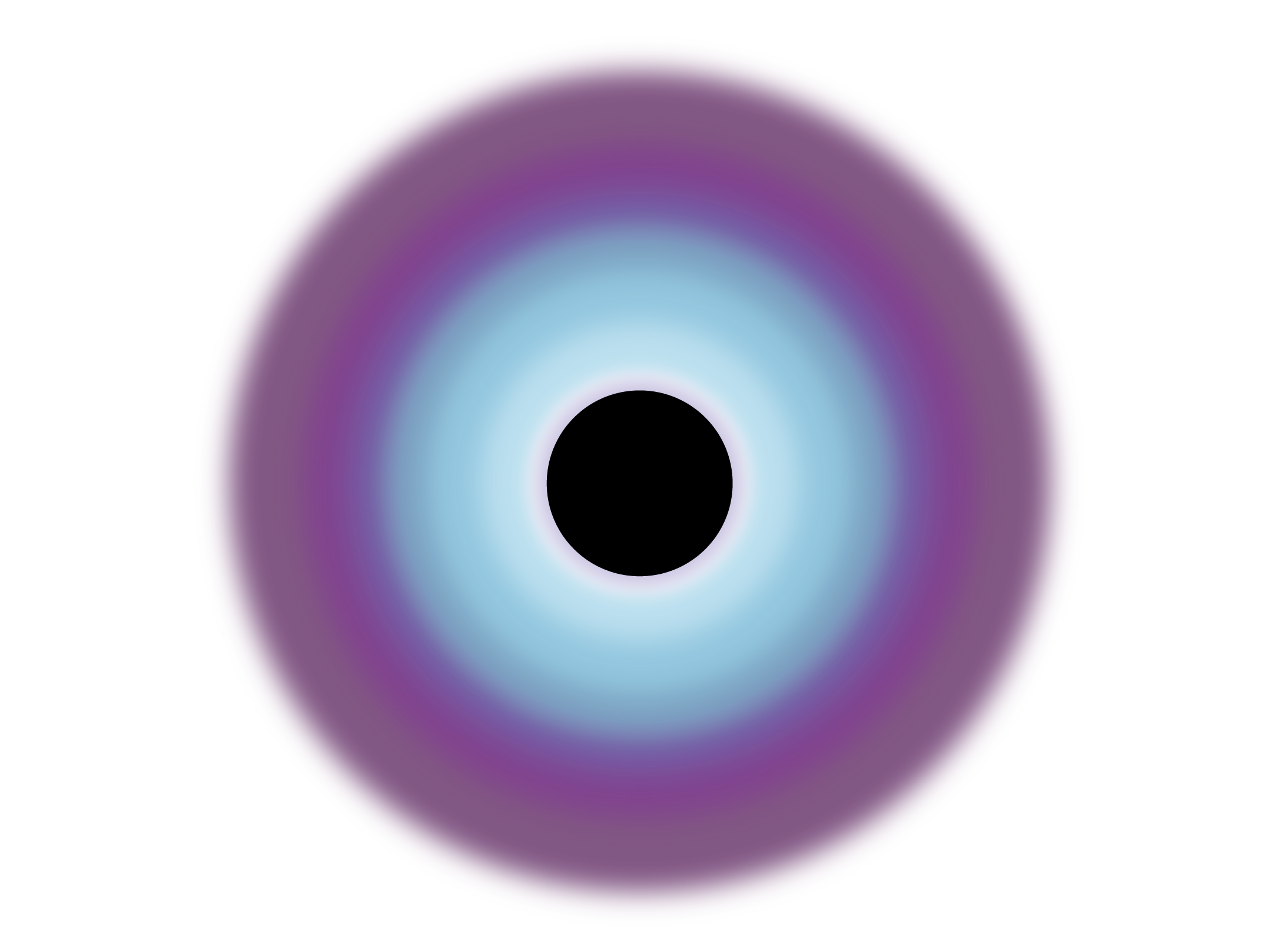 NASA scientific illustration of a face-on black hole
